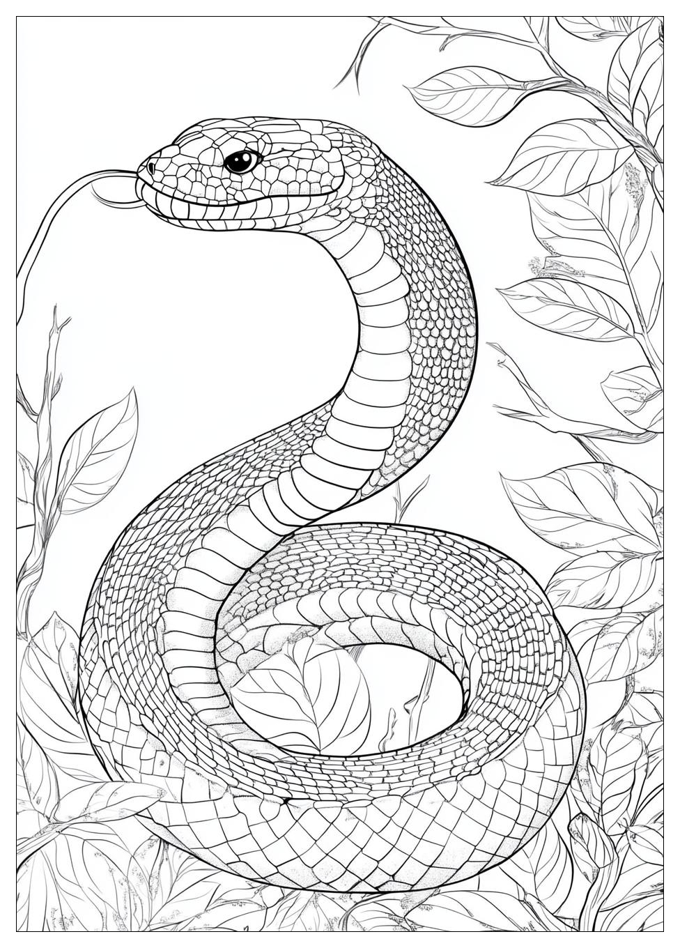 King Cobra Coloring Pages-16
