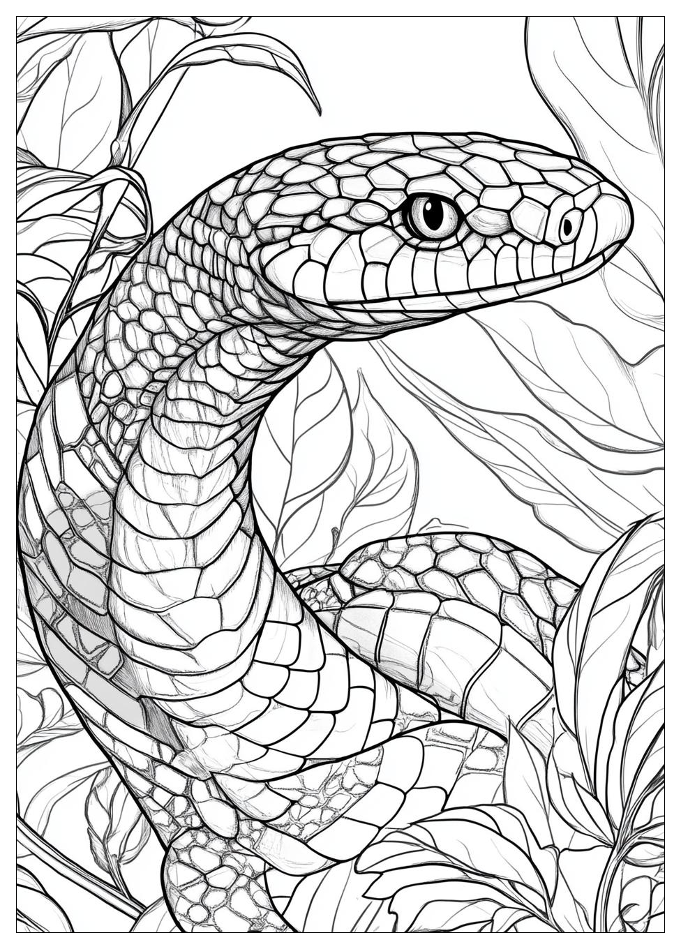 King Cobra Coloring Pages-17
