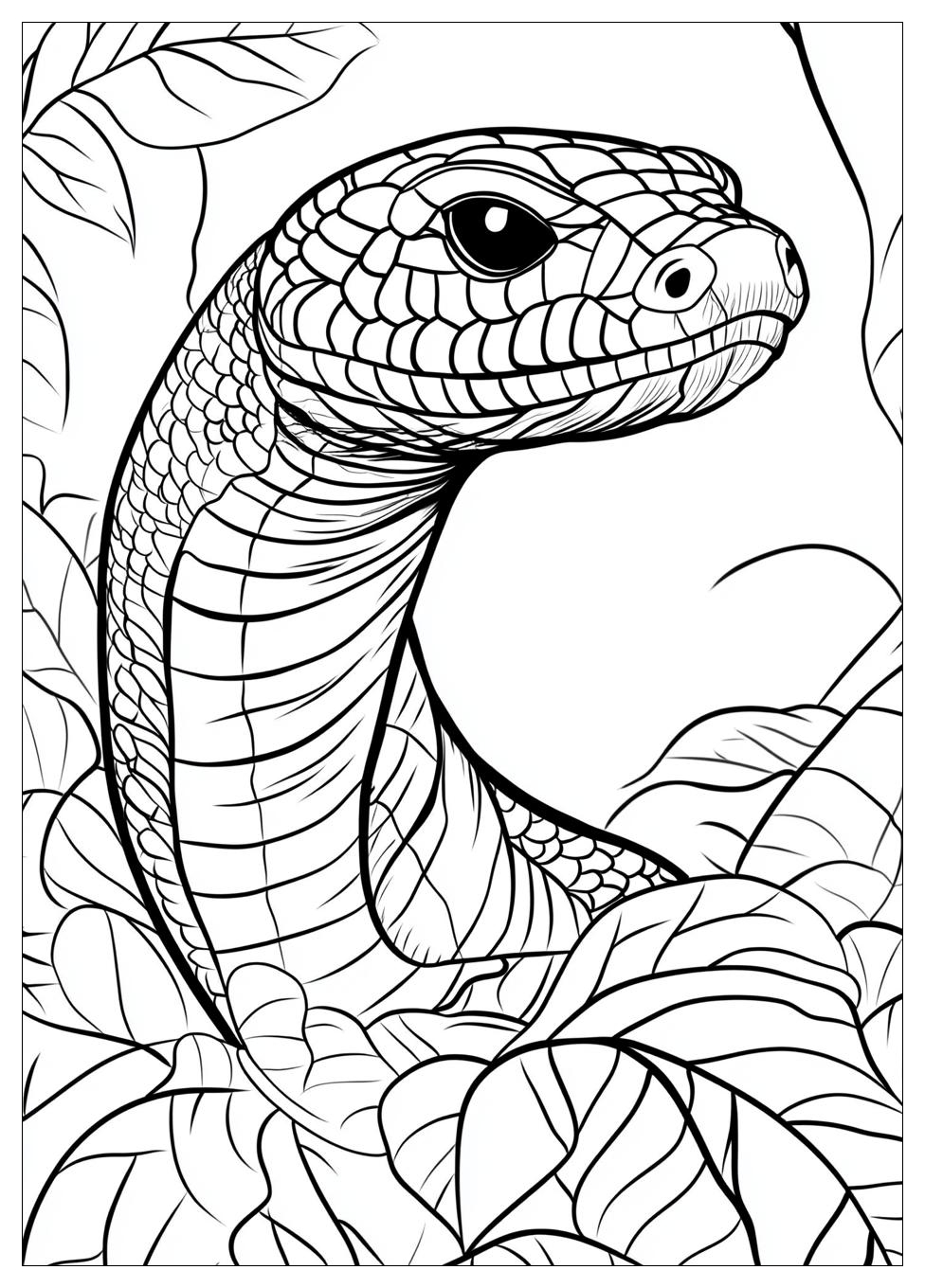King Cobra Coloring Pages-2