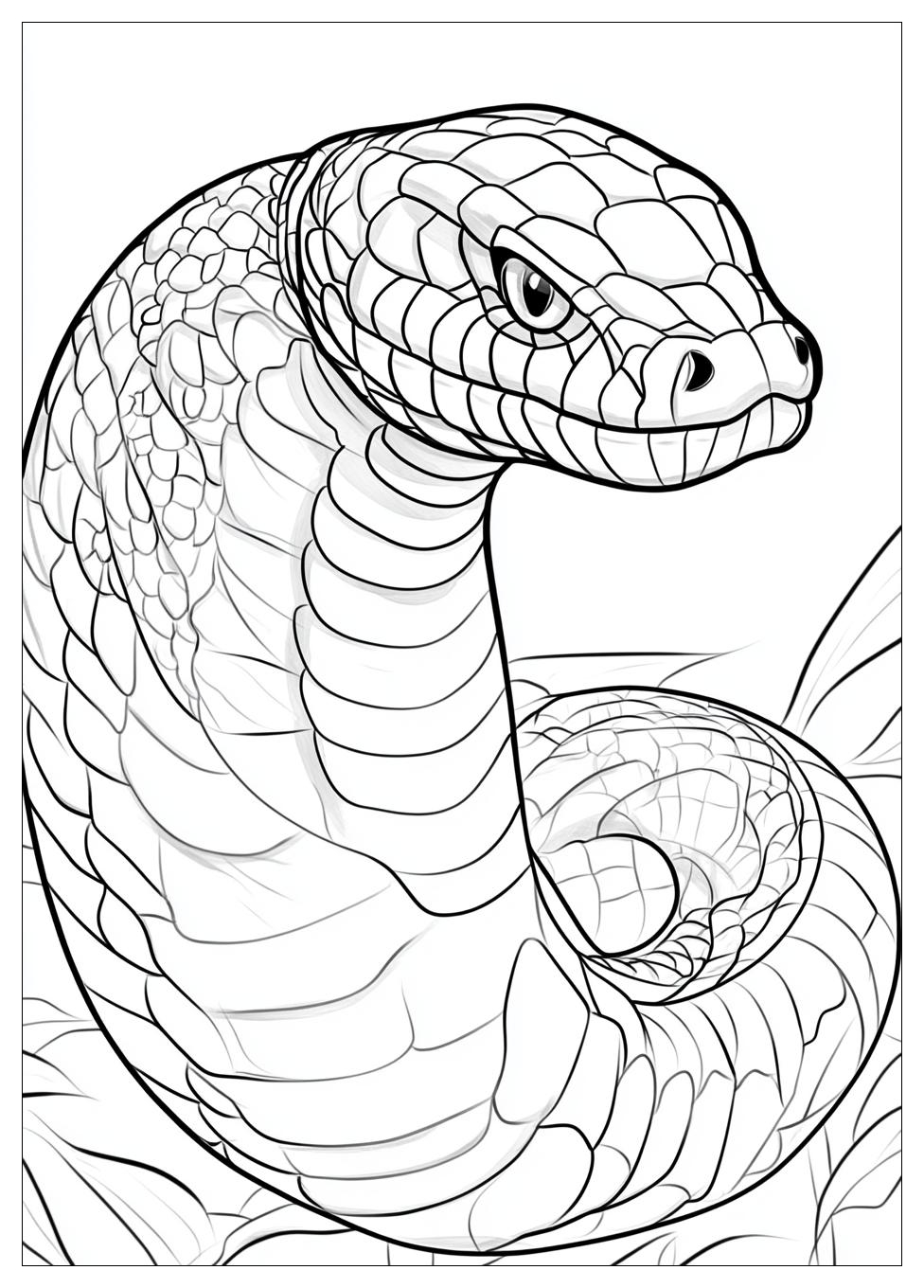 King Cobra Coloring Pages-5