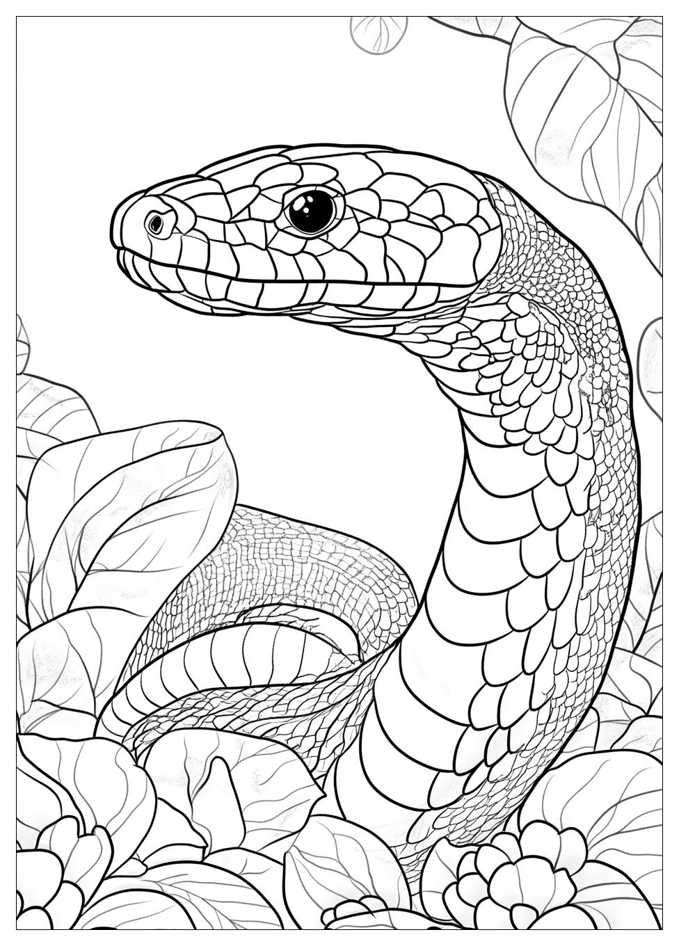 King Cobra Coloring Pages-7