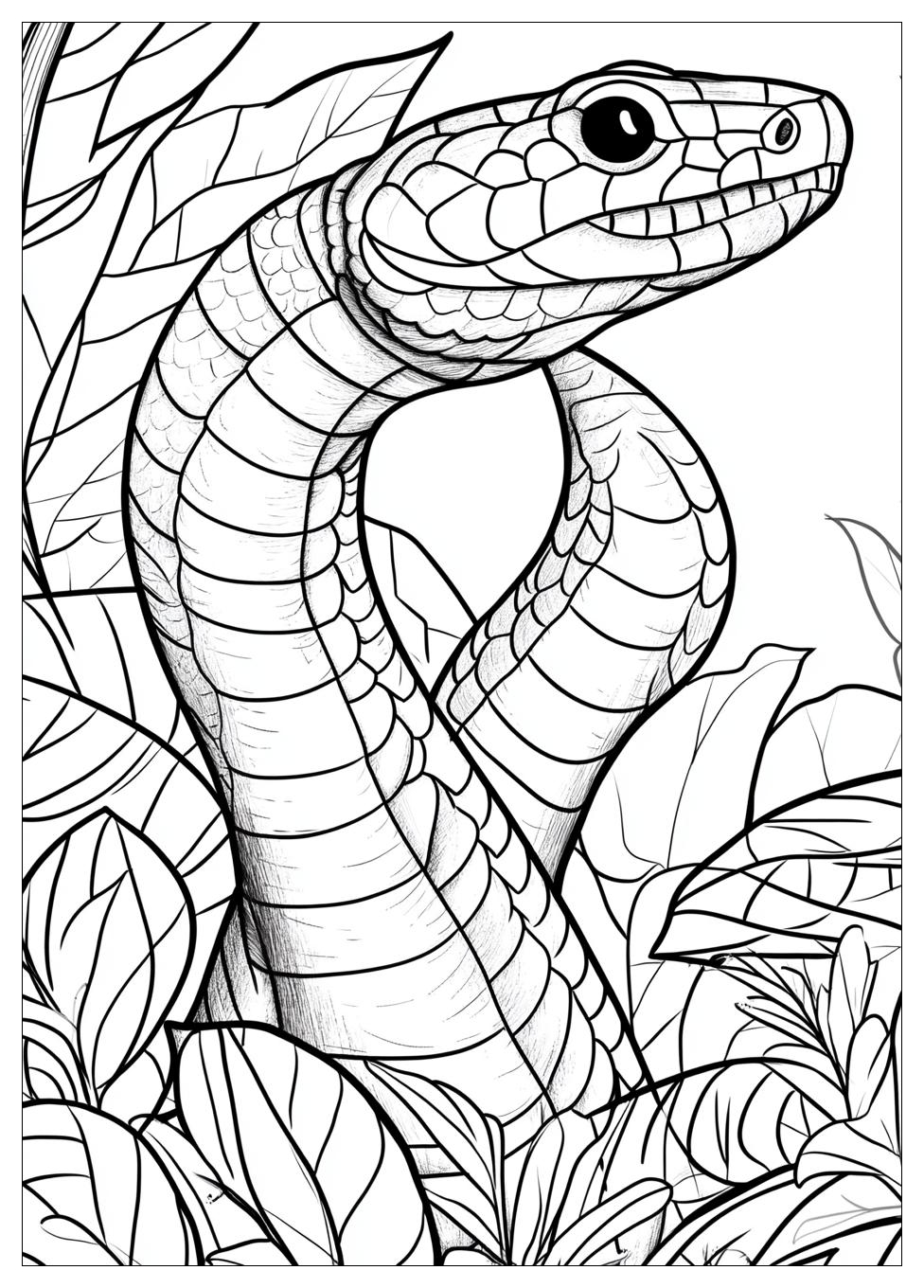 King Cobra Coloring Pages-8