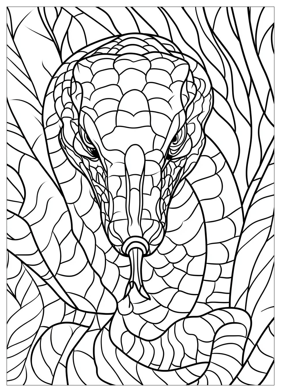 King Cobra Coloring Pages-9