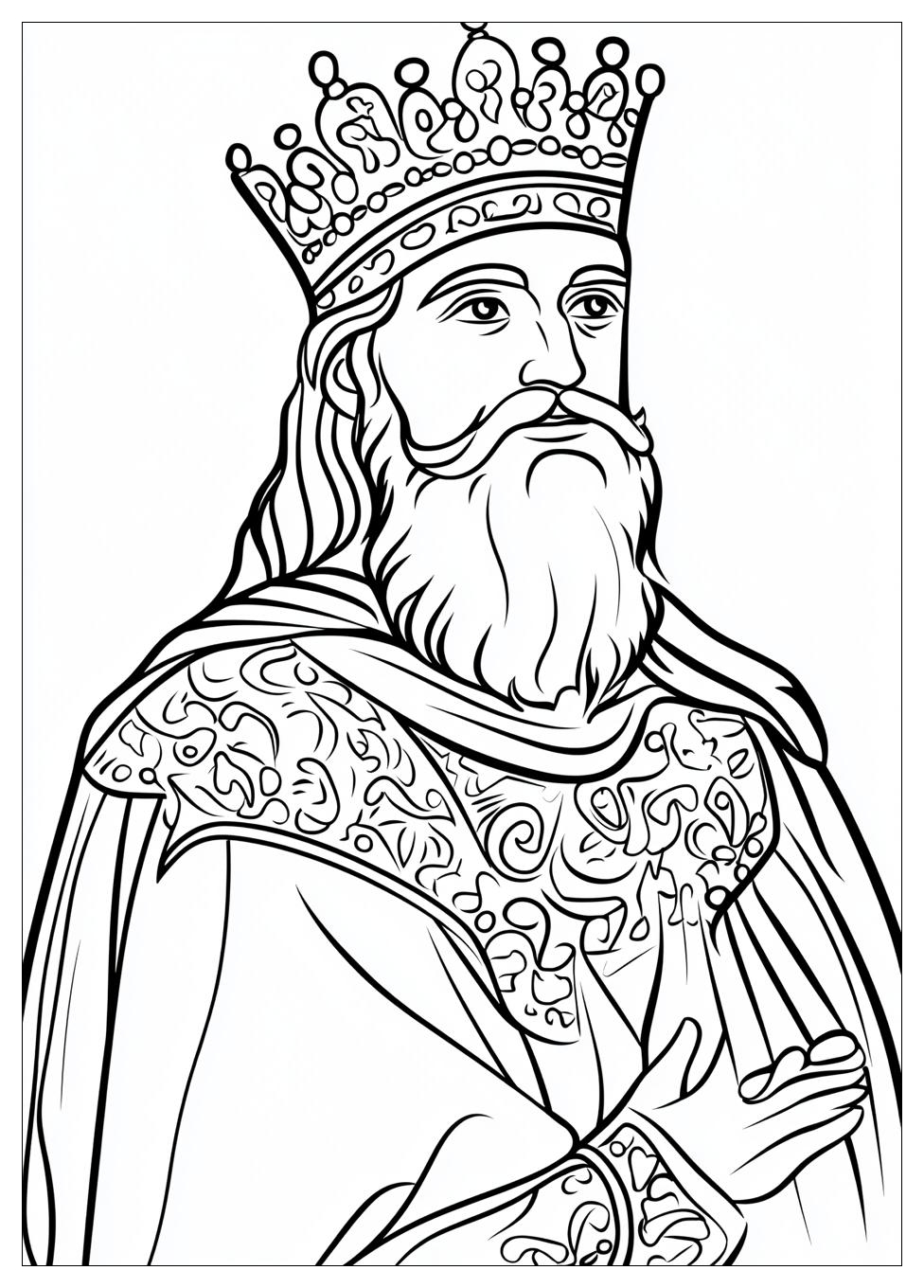 King Coloring Pages-1