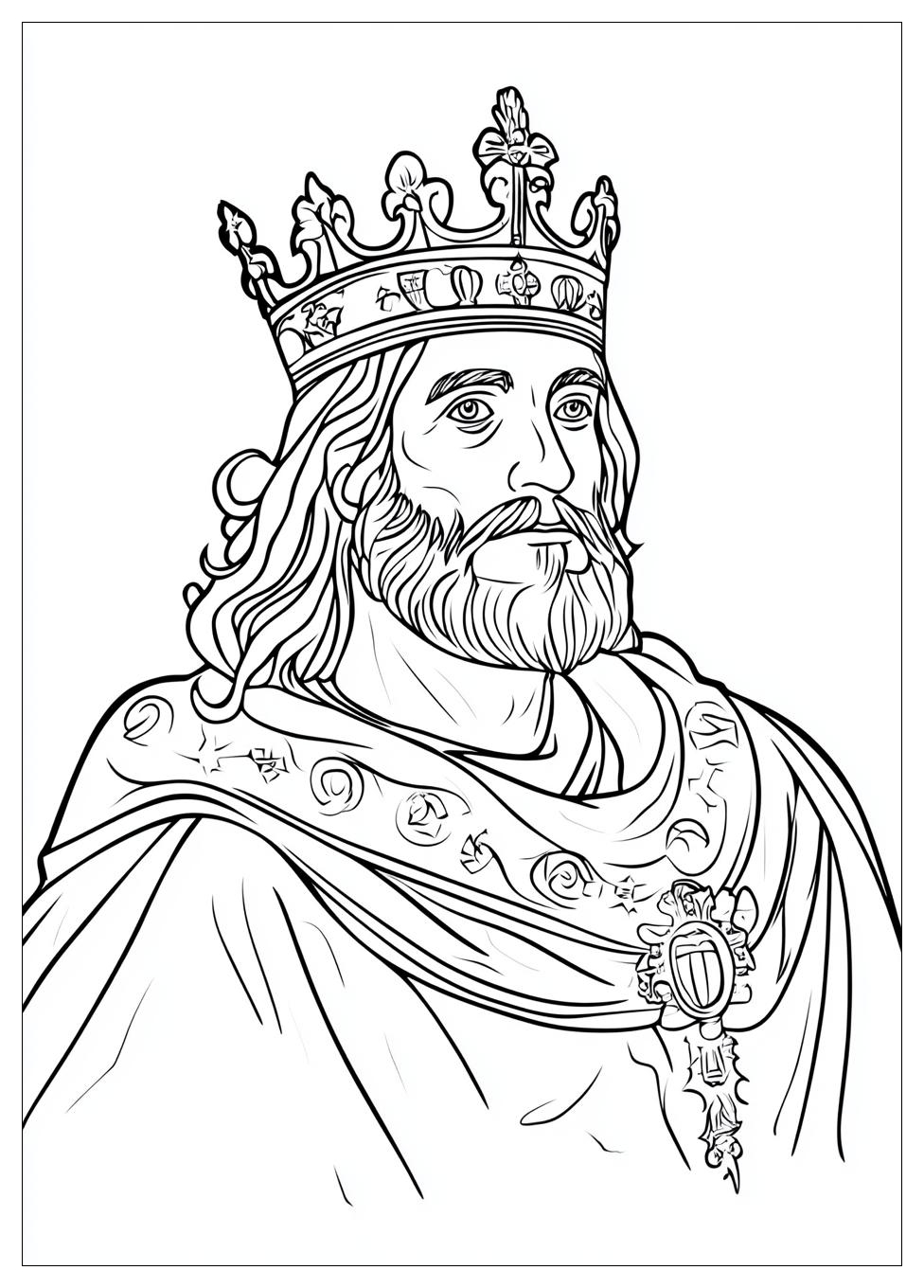 King Coloring Pages-8