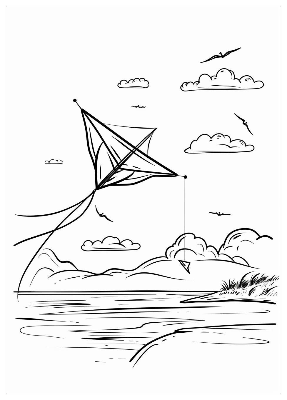 Kite Coloring Pages-10