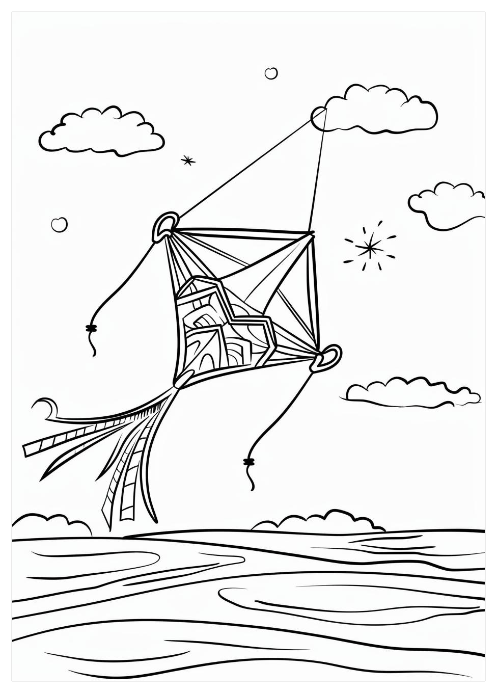 Kite Coloring Pages-13