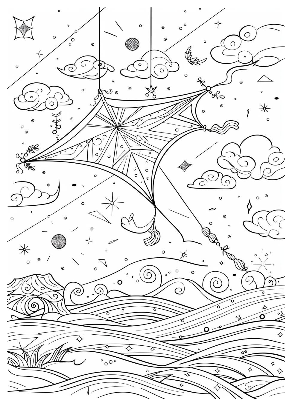 Kite Coloring Pages-14