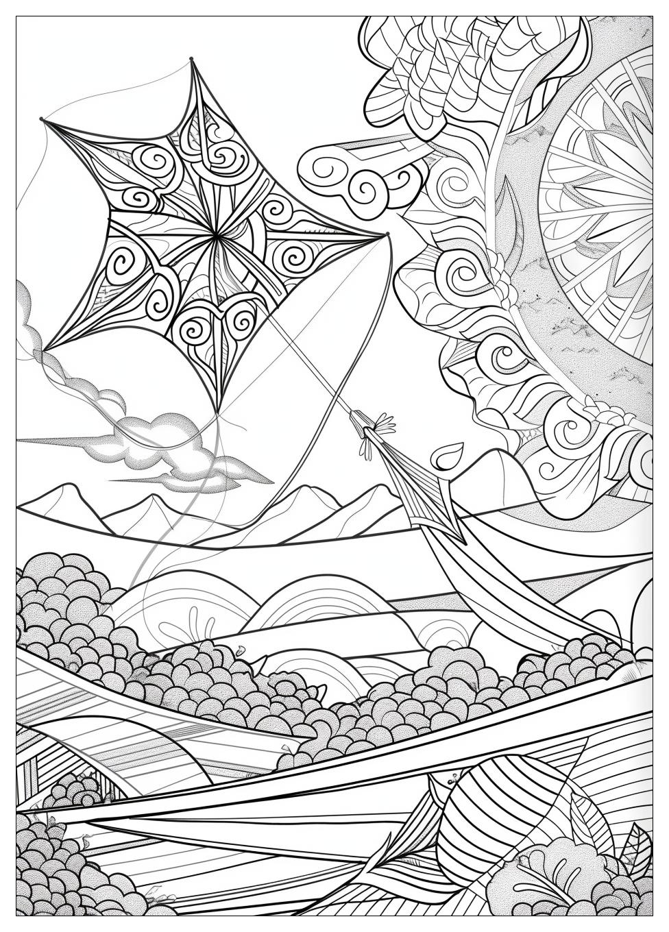 Kite Coloring Pages-15