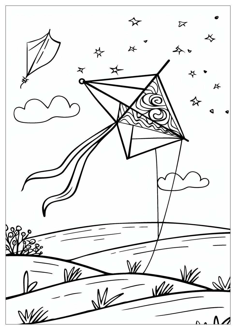 Kite Coloring Pages-2