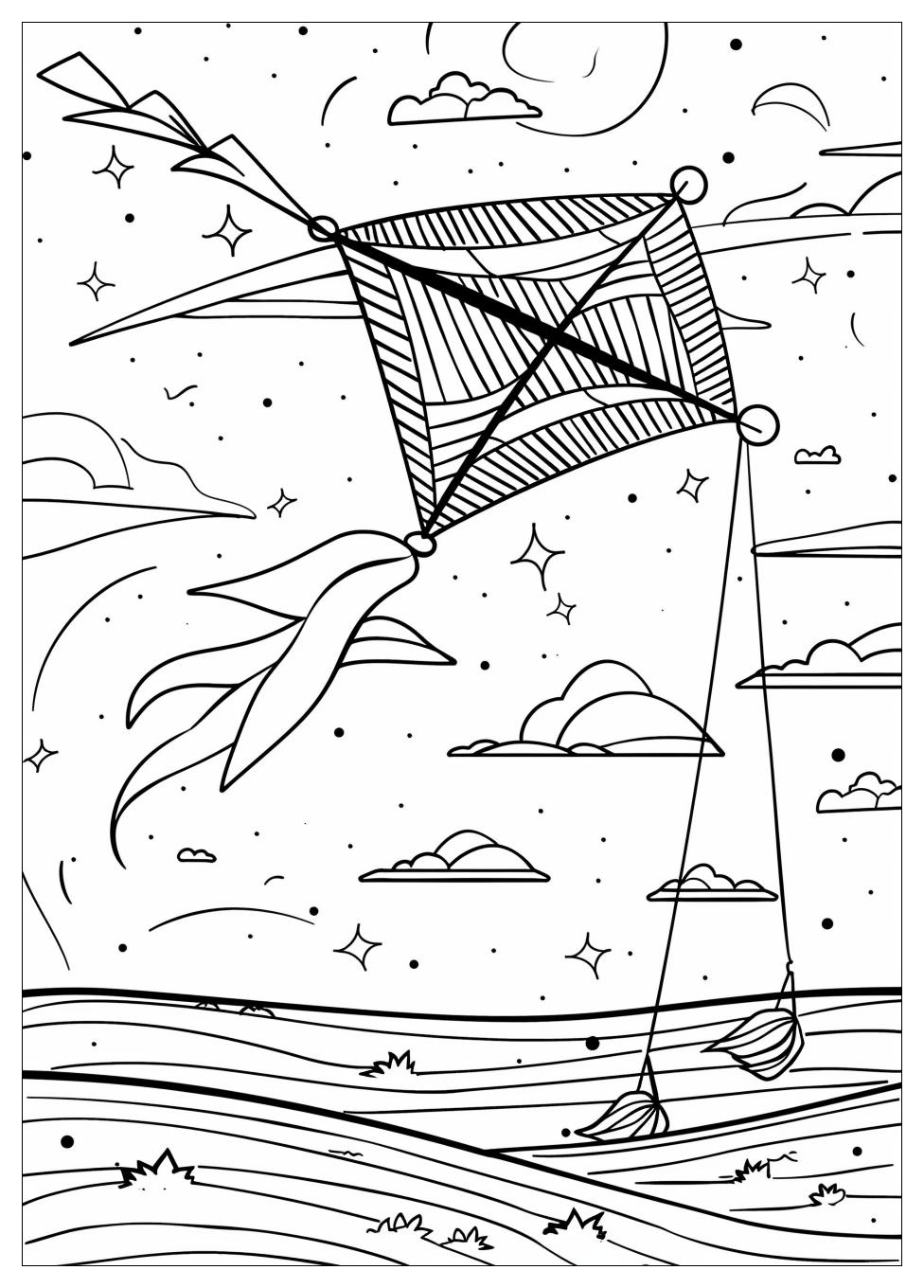 Kite Coloring Pages-7