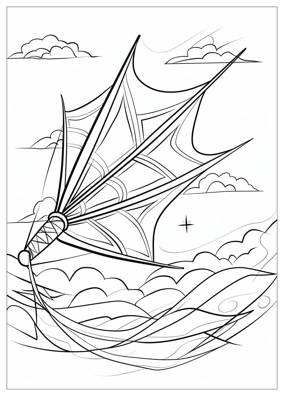 Kite Coloring Pages-8