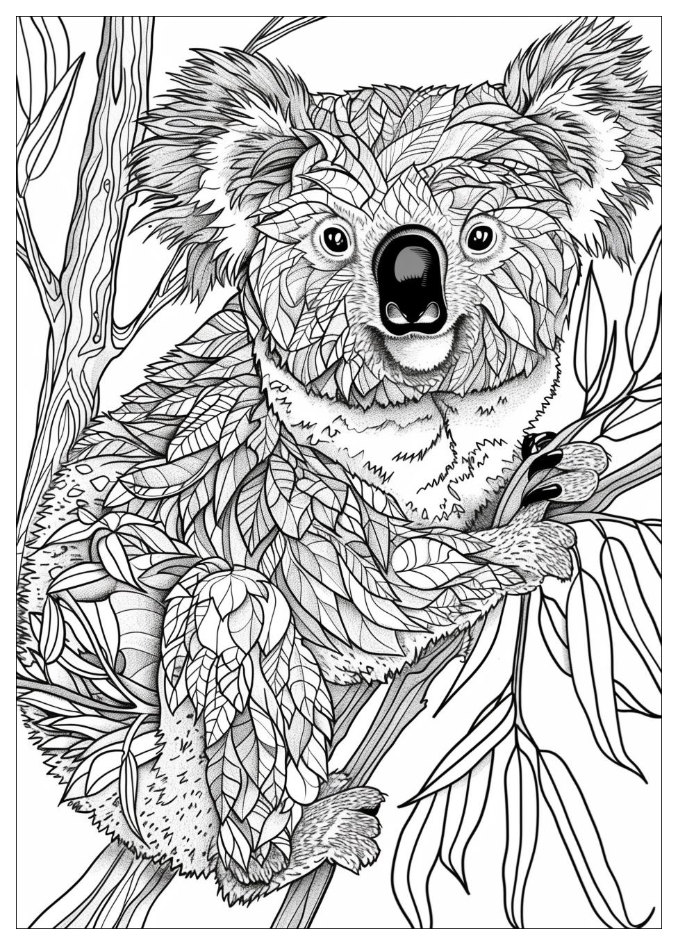 Koala Coloring Pages-17