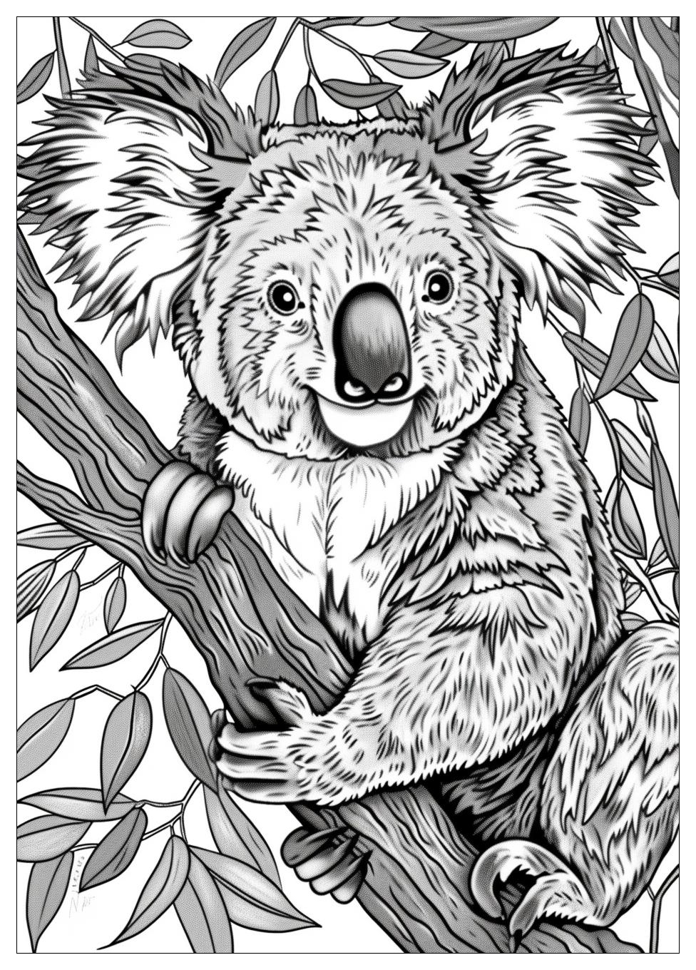 Koala Coloring Pages-19