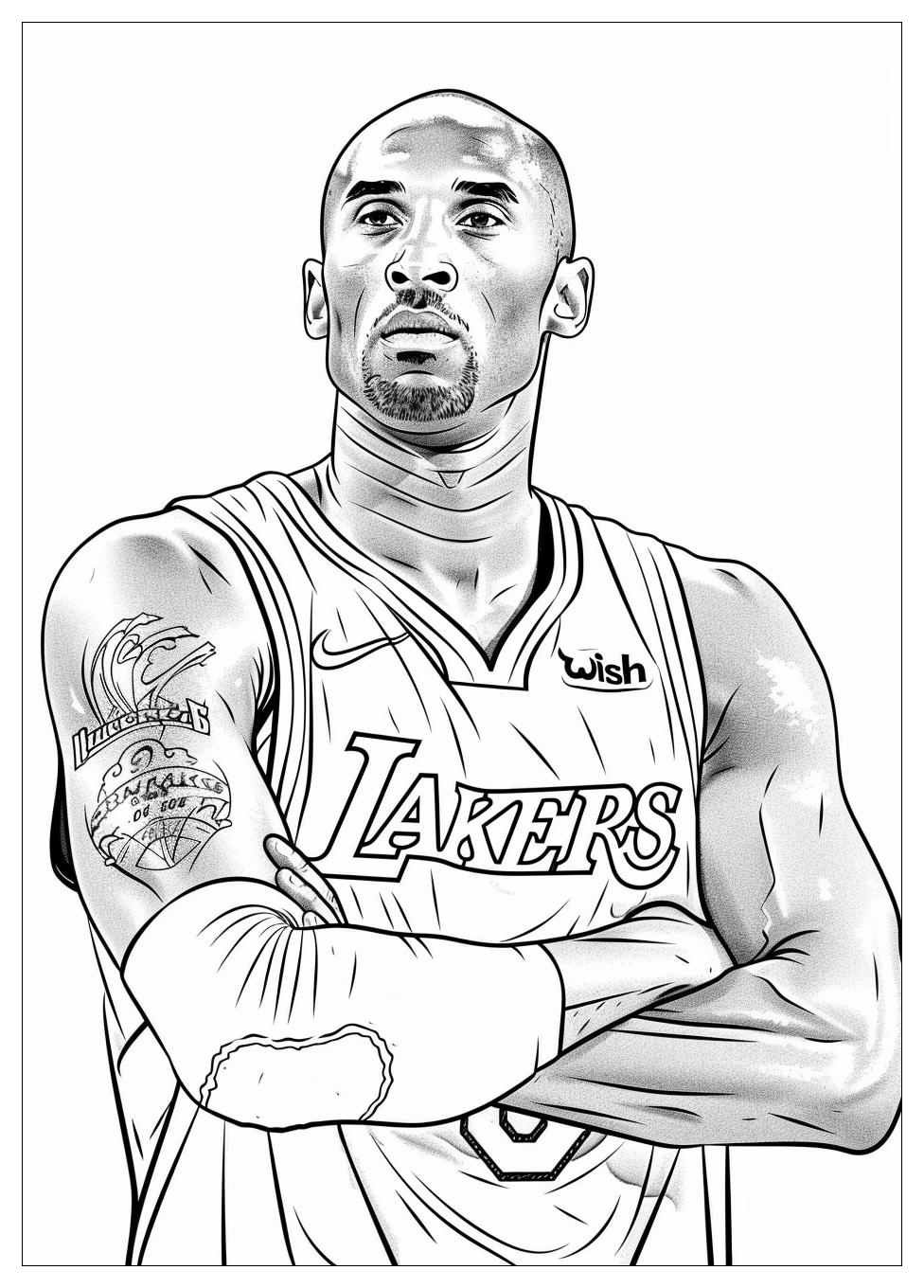 Kobe Bryant Coloring Pages-20