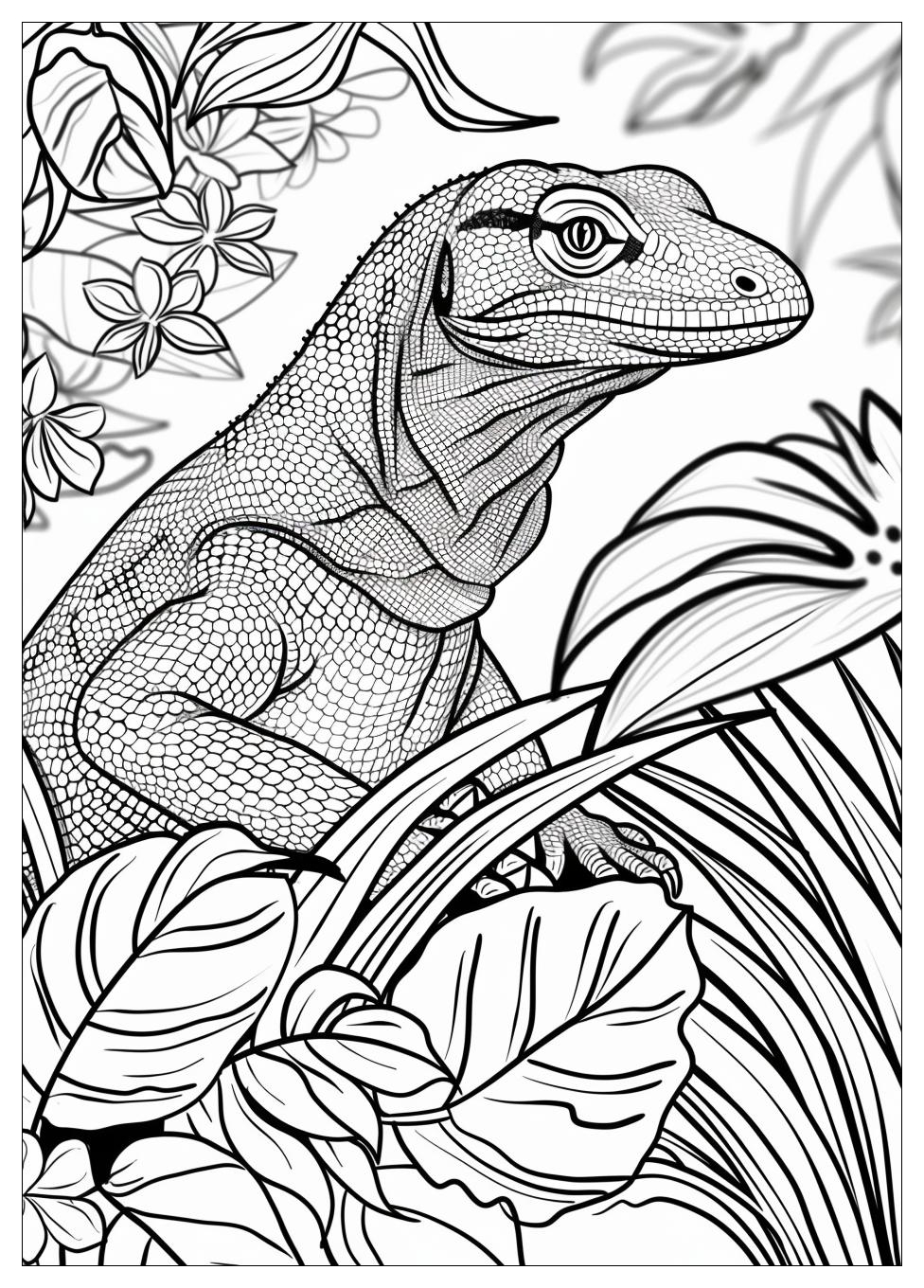 Komodo Dragon Coloring Pages-10