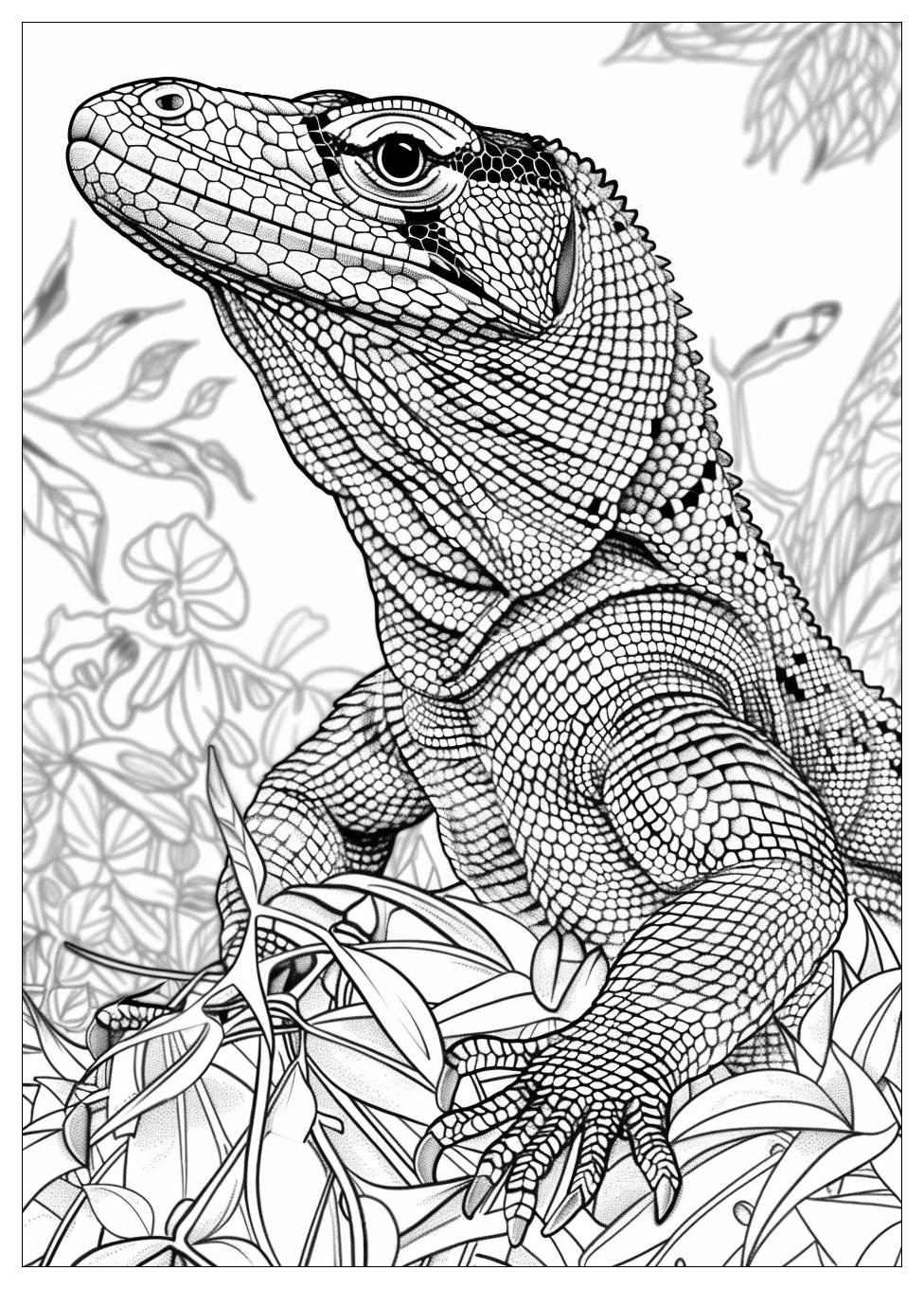 Komodo Dragon Coloring Pages-15