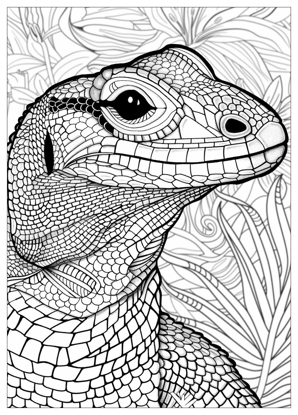 Komodo Dragon Coloring Pages-19