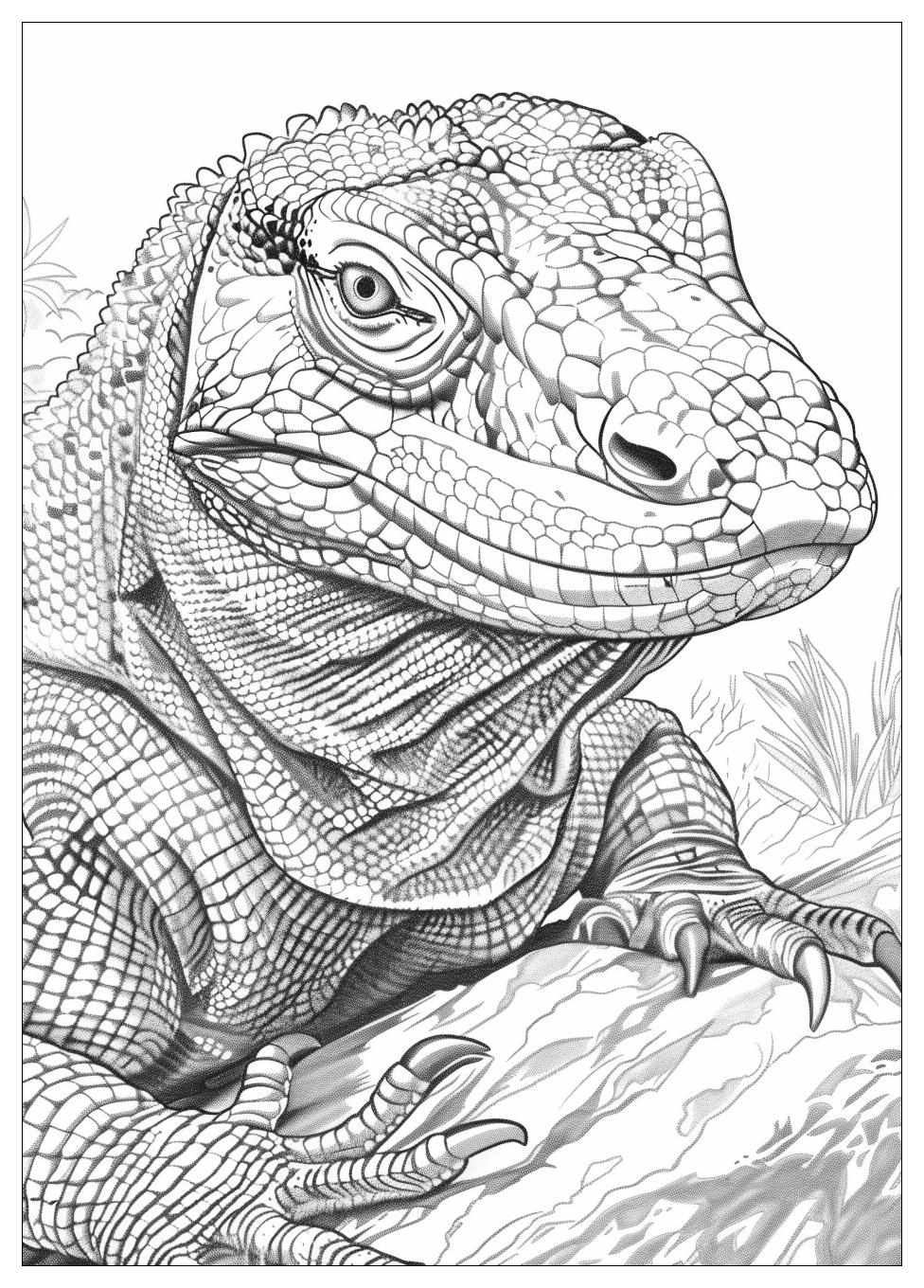 Komodo Dragon Coloring Pages-20