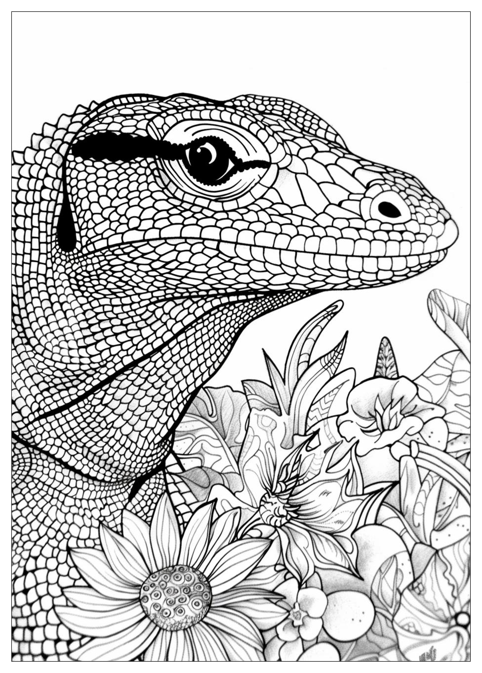 Komodo Dragon Coloring Pages-4