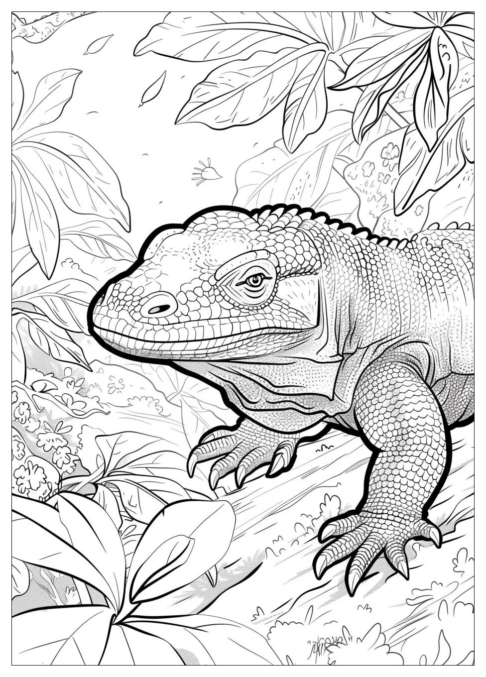 Komodo Dragon Coloring Pages-7