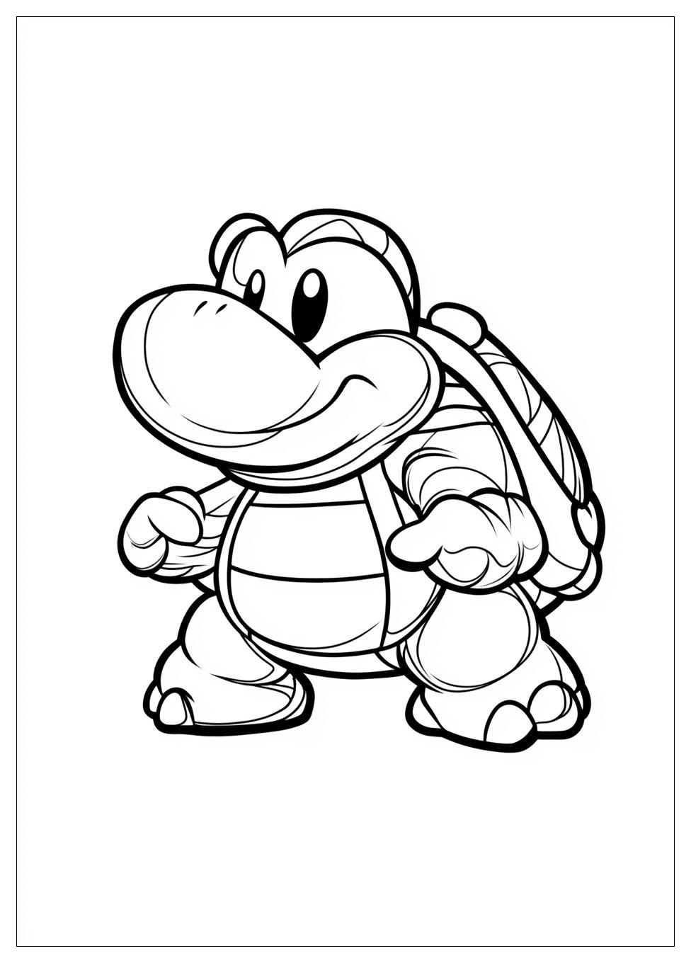 Koopa Troopa Coloring Pages-1