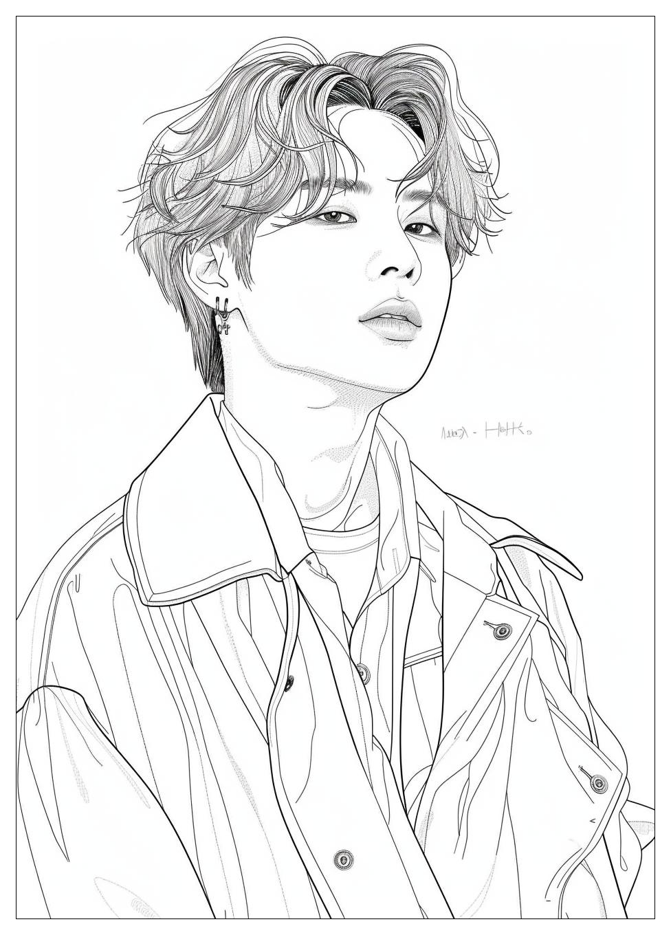 Kpop Coloring Pages-8