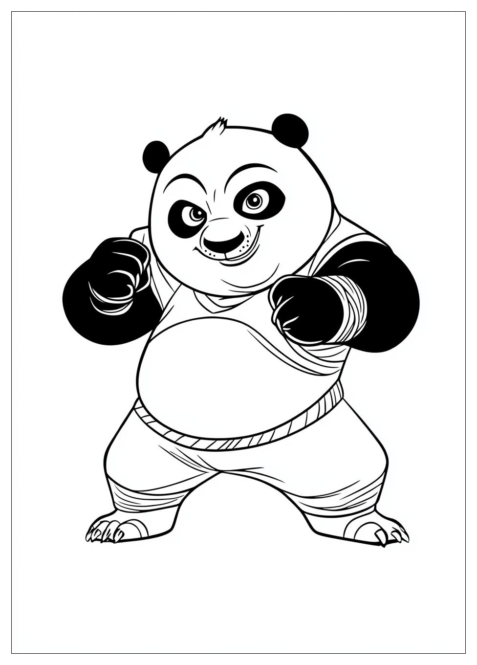 Kung Fu Panda Coloring Pages-11
