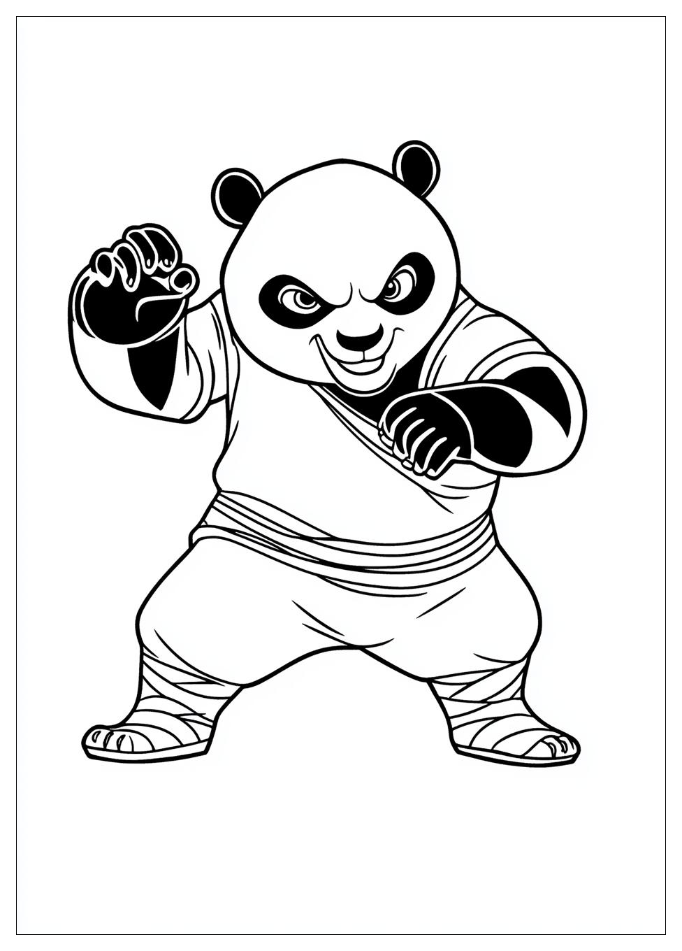 Kung Fu Panda Coloring Pages-6