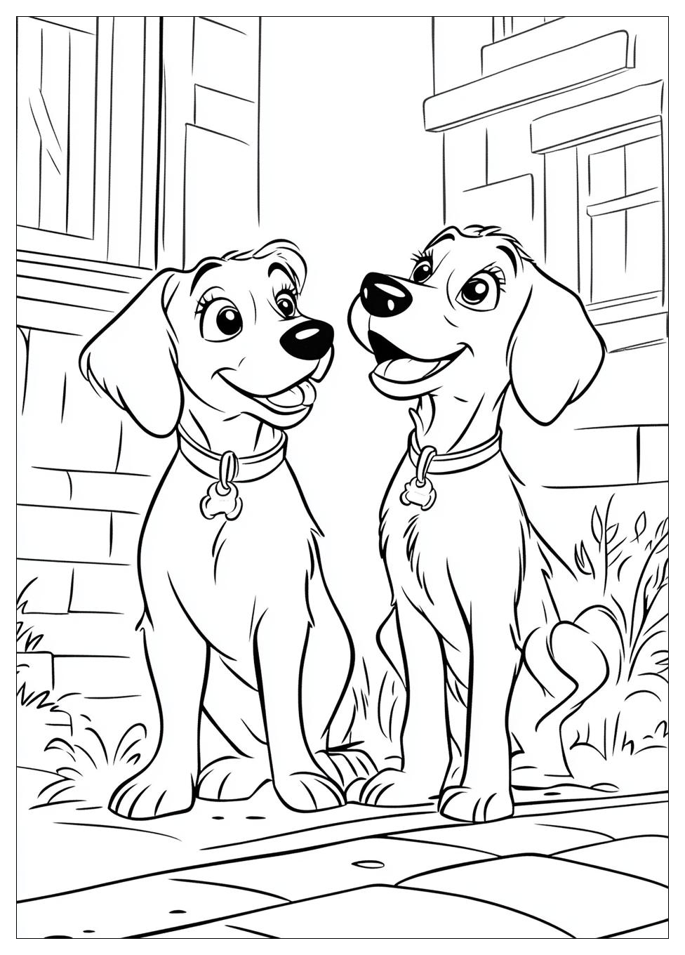 Lady And The Tramp Coloring Pages-10