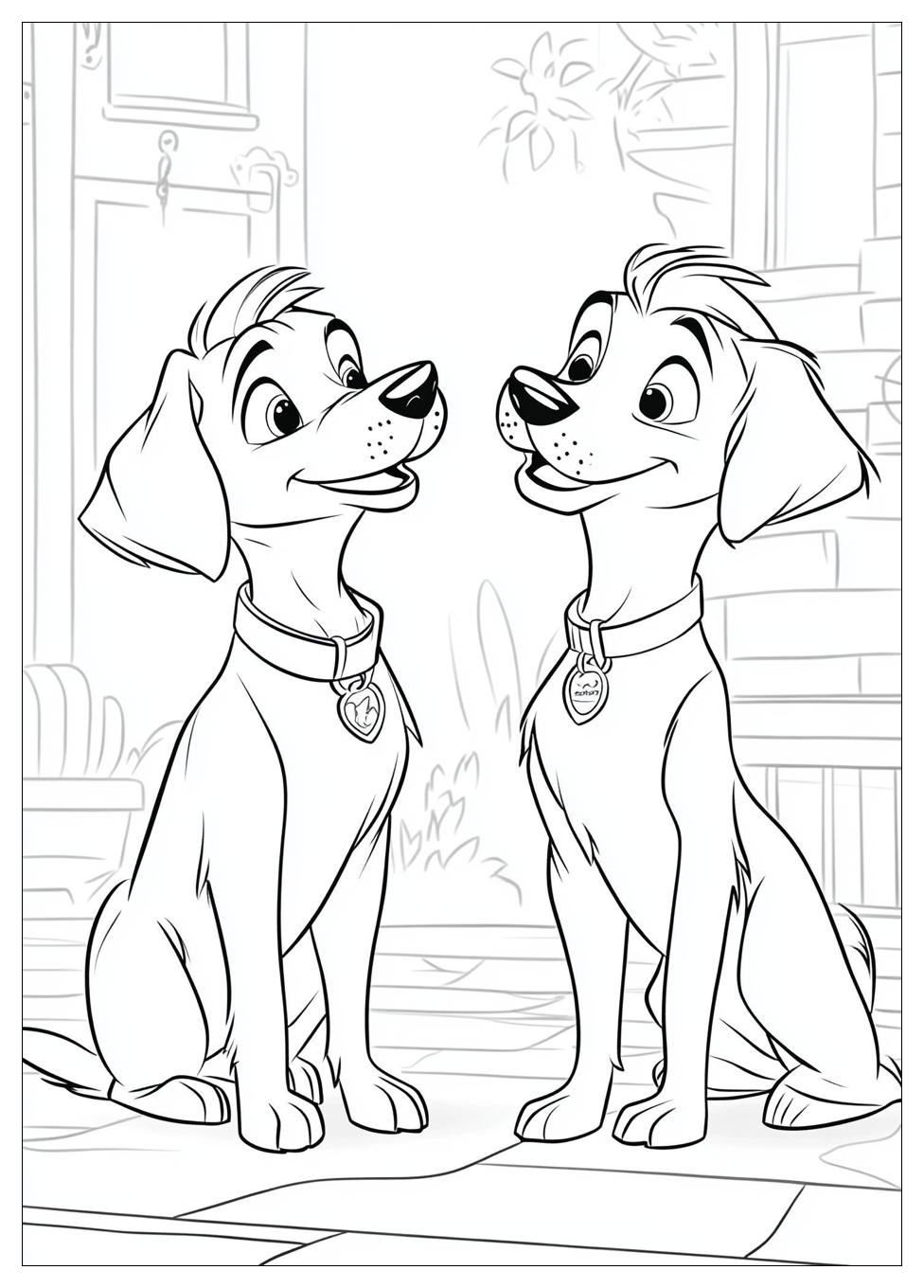 Lady And The Tramp Coloring Pages-13