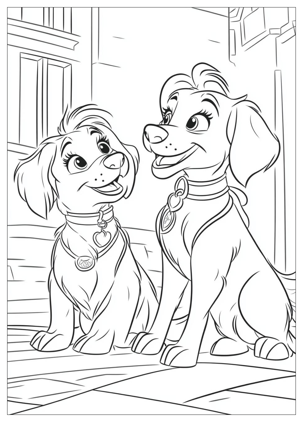 Lady And The Tramp Coloring Pages-14