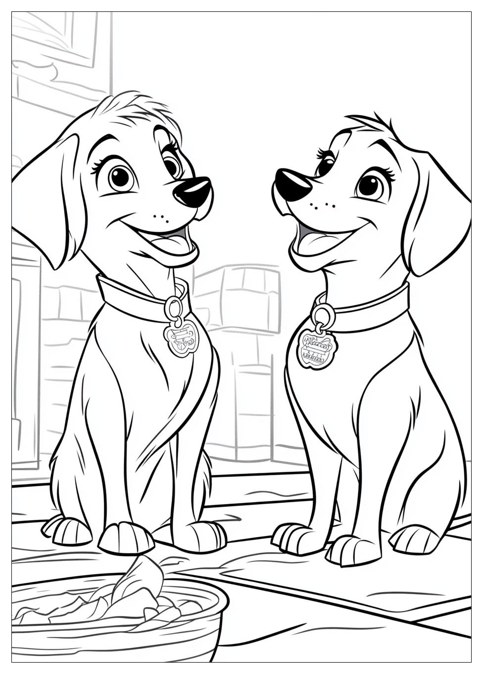 Lady And The Tramp Coloring Pages-16