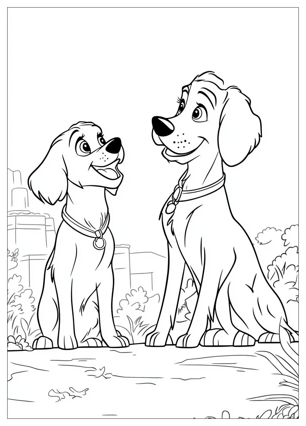 Lady And The Tramp Coloring Pages-17