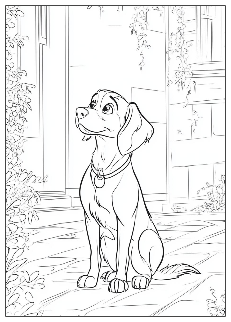 Lady And The Tramp Coloring Pages-18
