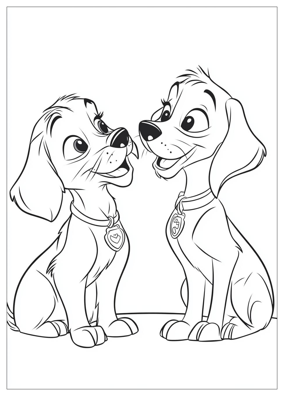 Lady And The Tramp Coloring Pages-19