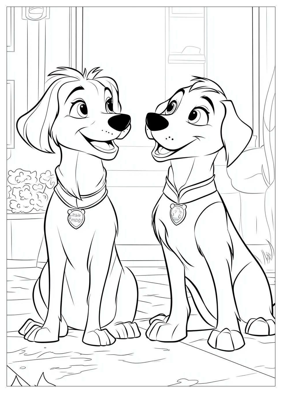 Lady And The Tramp Coloring Pages-2