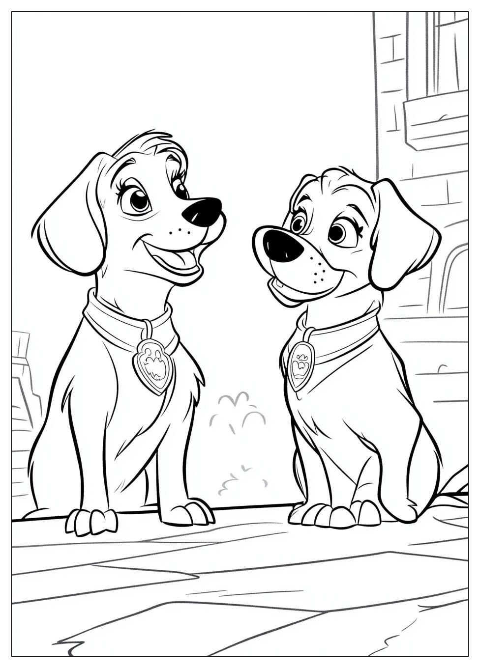 Lady And The Tramp Coloring Pages-20