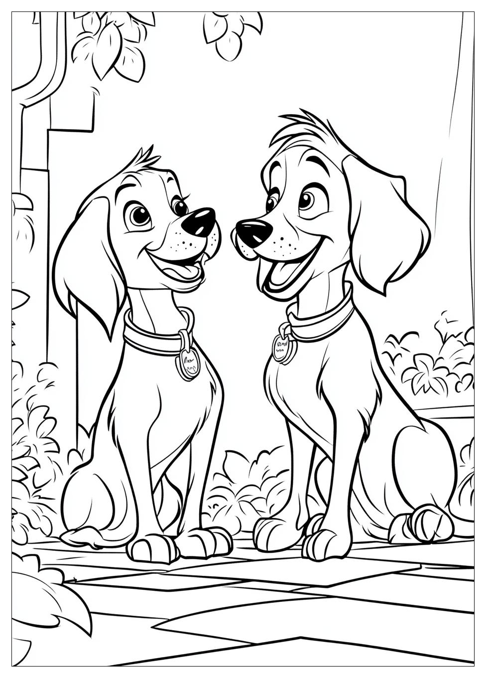 Lady And The Tramp Coloring Pages-4