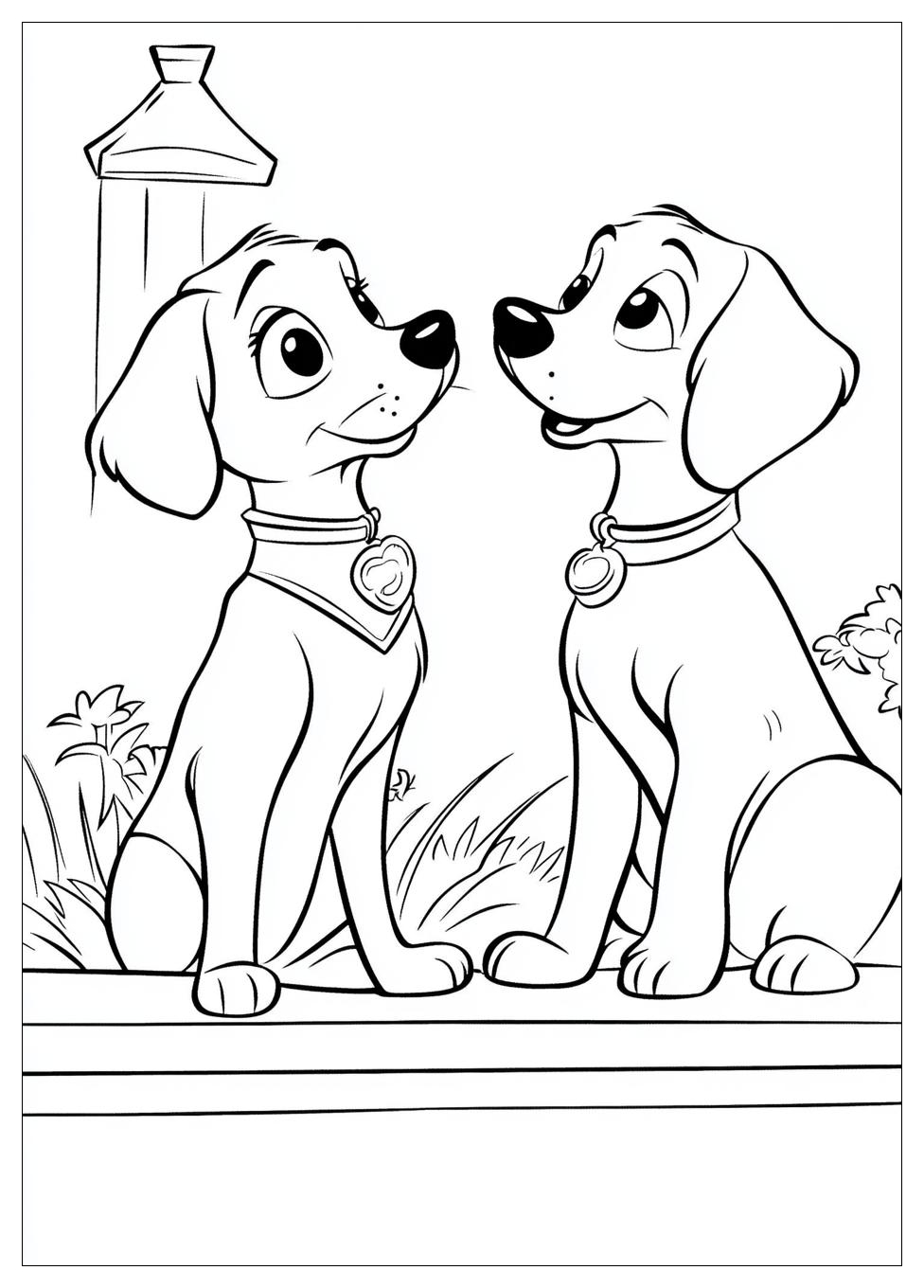 Lady And The Tramp Coloring Pages-5