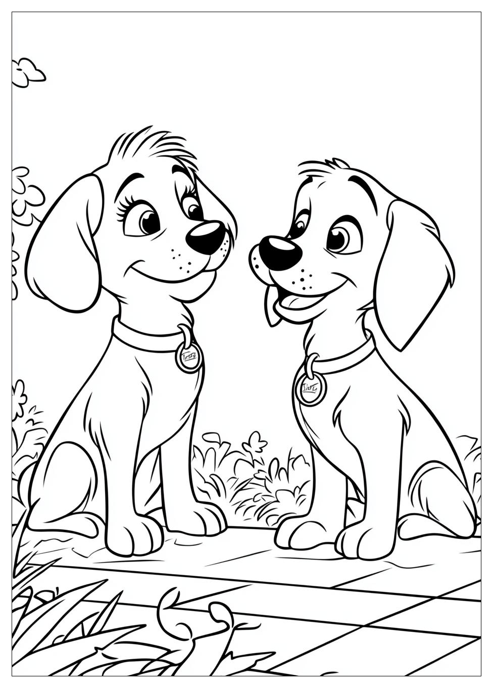 Lady And The Tramp Coloring Pages-7