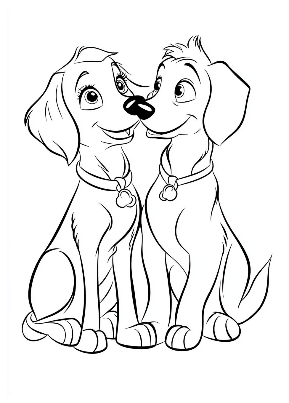 Lady And The Tramp Coloring Pages-8