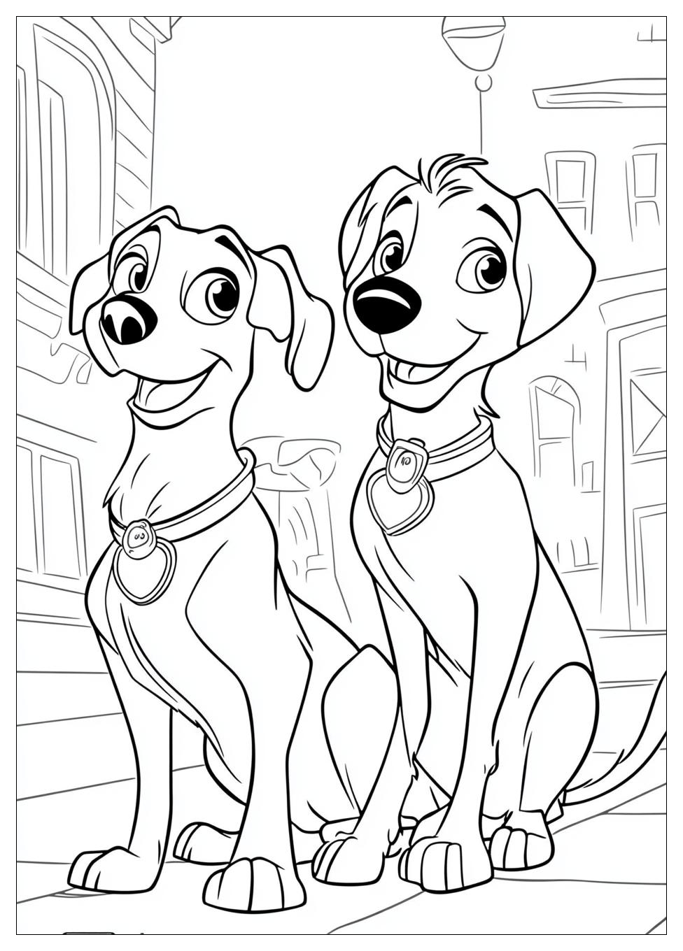 Lady And The Tramp Coloring Pages-9