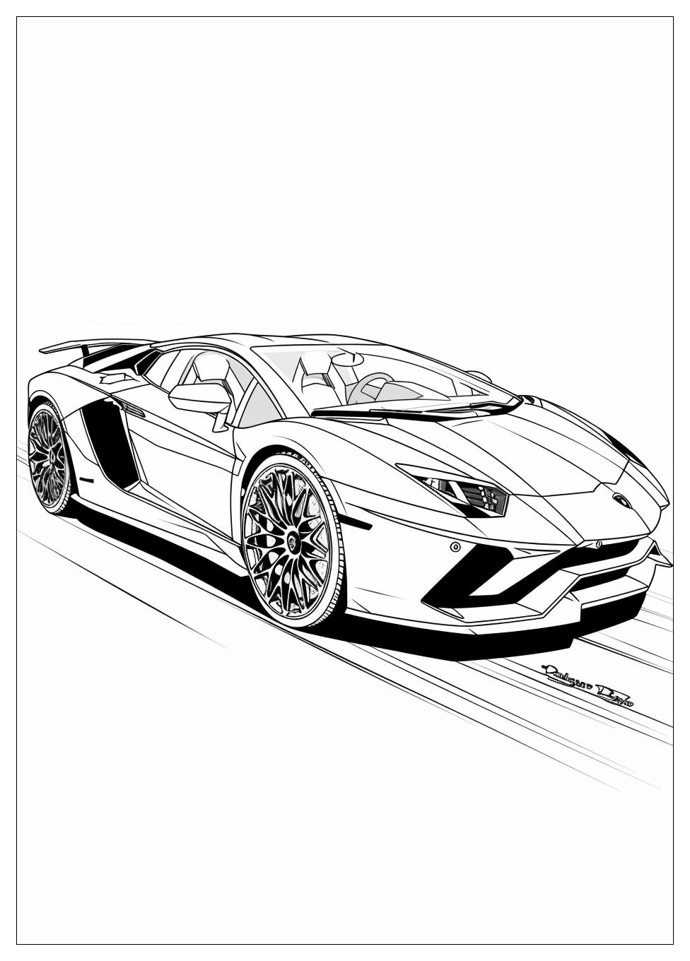 Lamborghini Coloring Pages-12