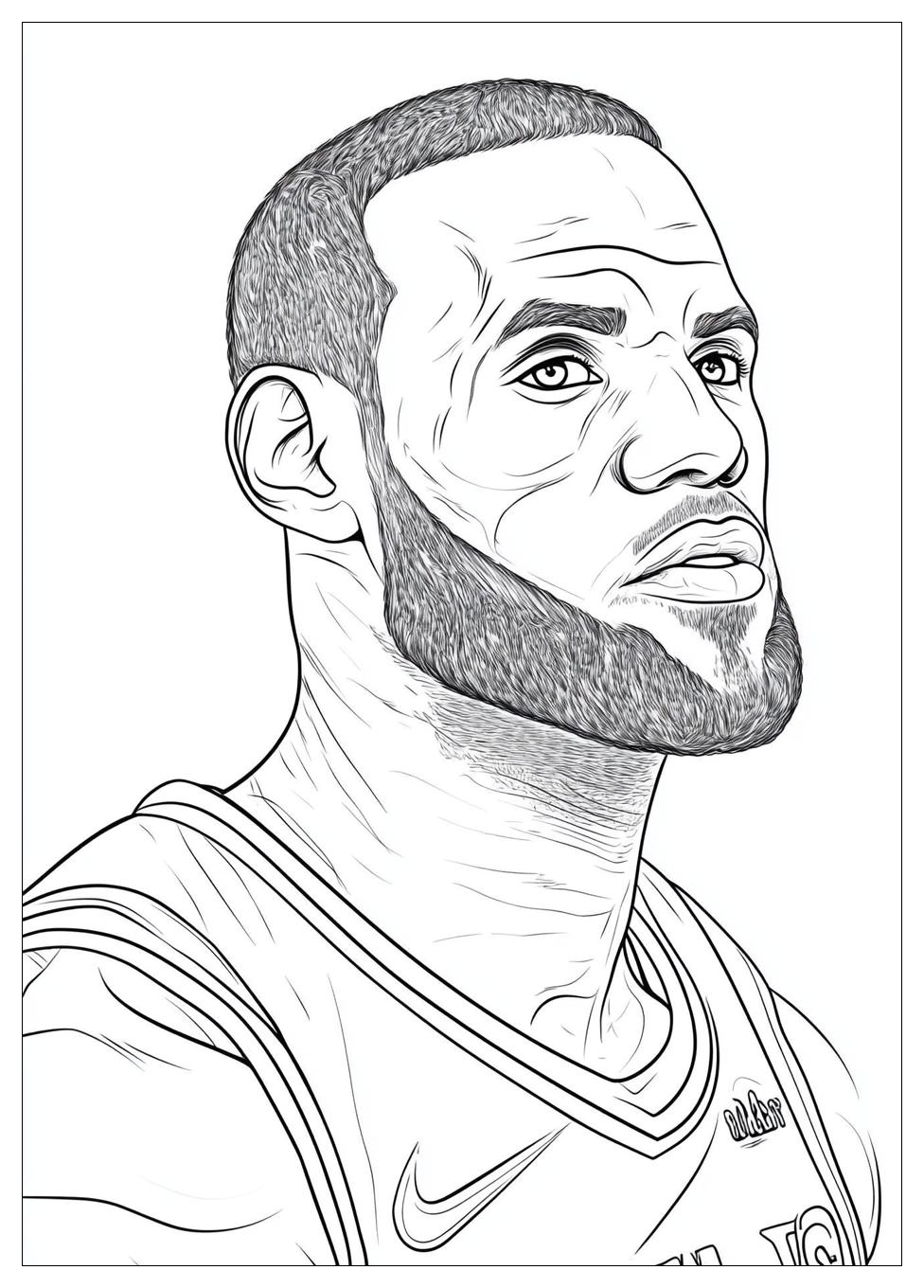 Lebron James Coloring Pages-14