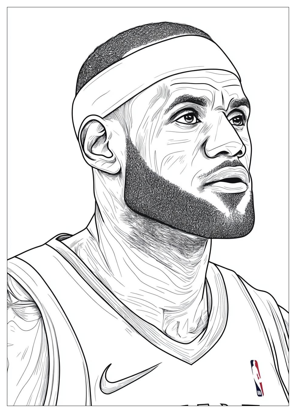 Lebron James Coloring Pages-18