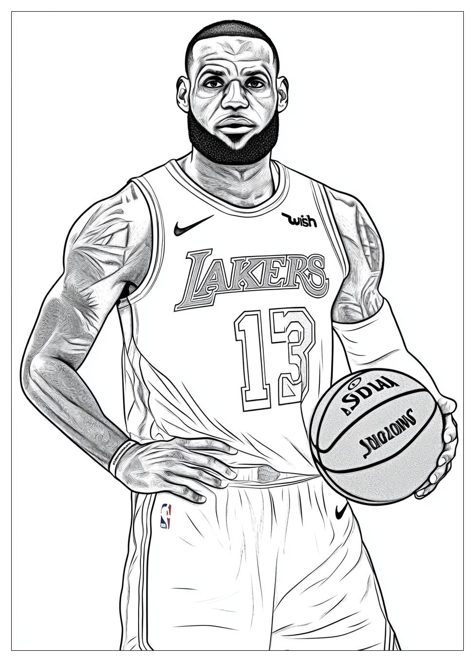 Lebron James Coloring Pages-20