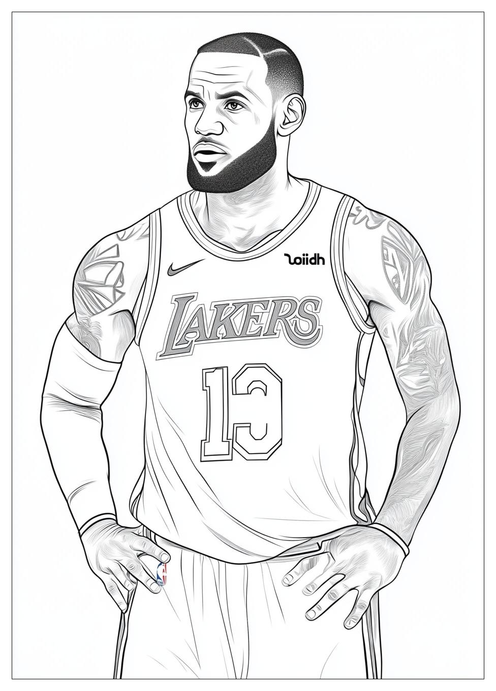 Lebron James Coloring Pages-4