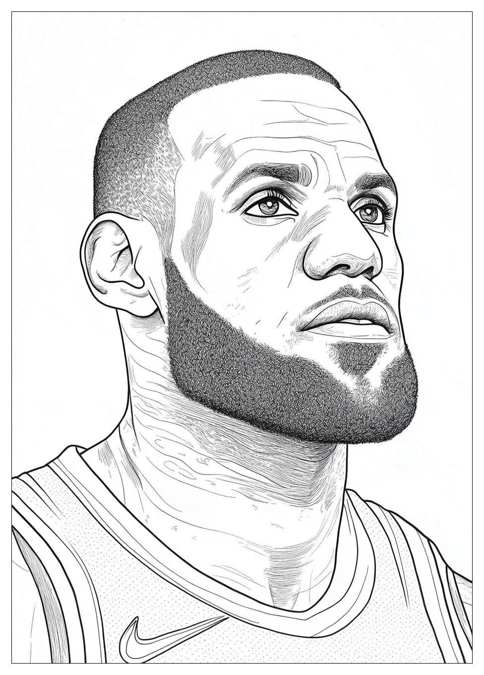 Lebron James Coloring Pages-7