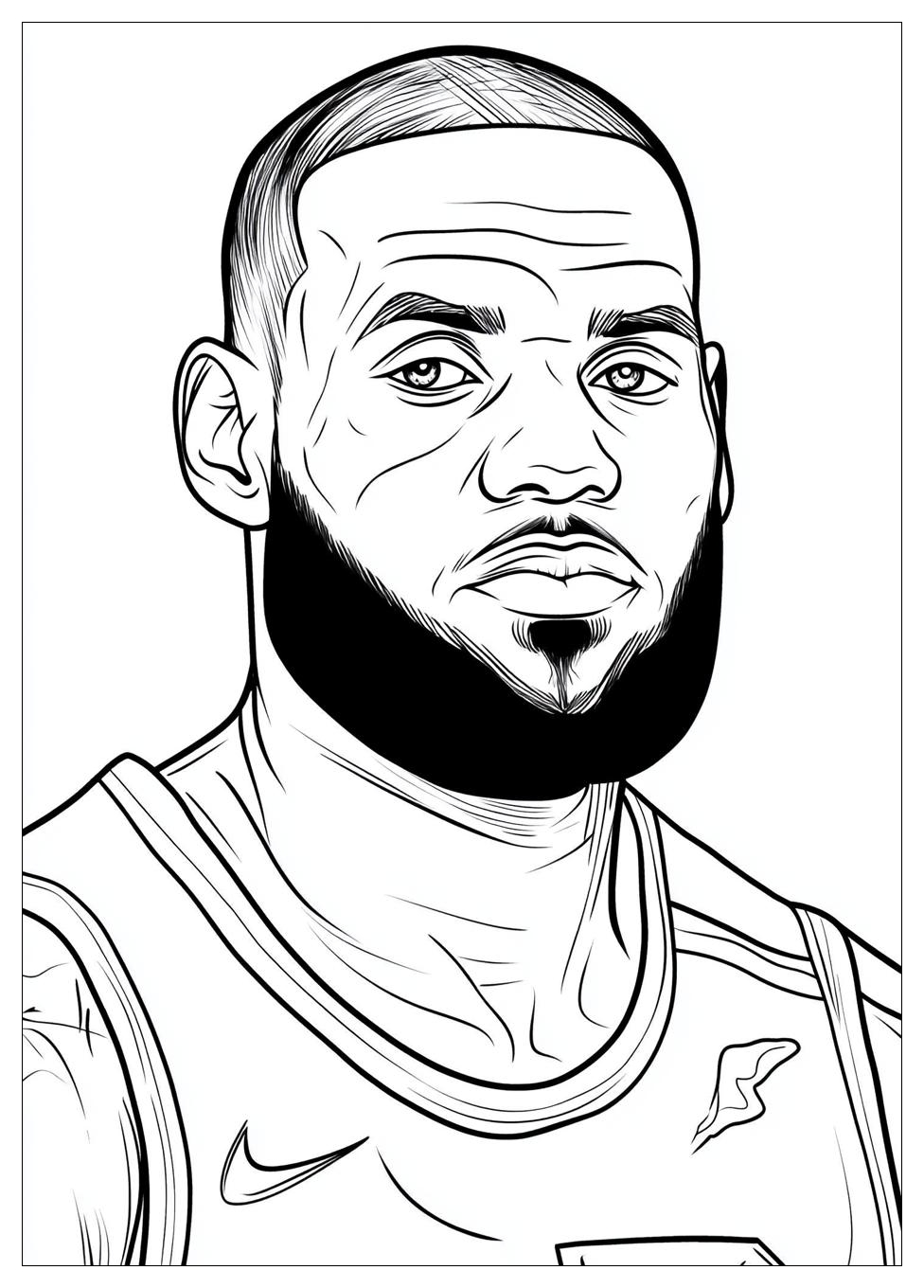 Lebron James Coloring Pages-8